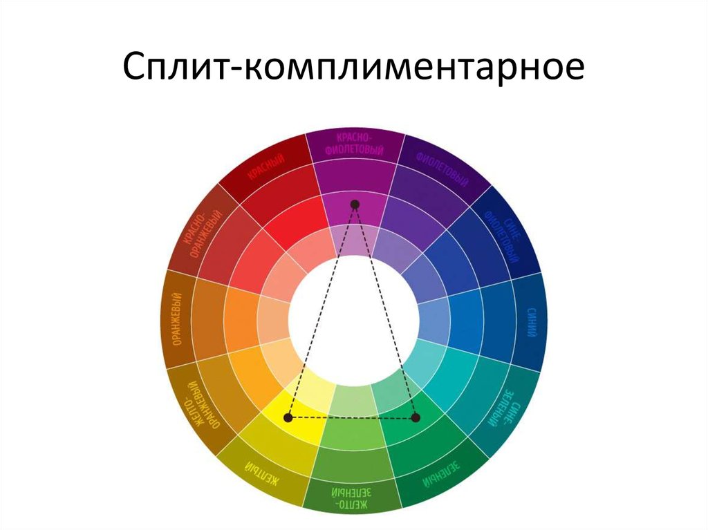 Цветовой круг комплиментарные цвета. Комплиментарные слова