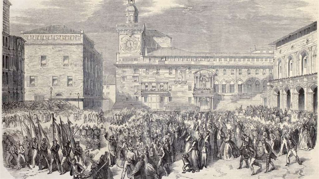 Протестные движения в италии в 19 веке презентация