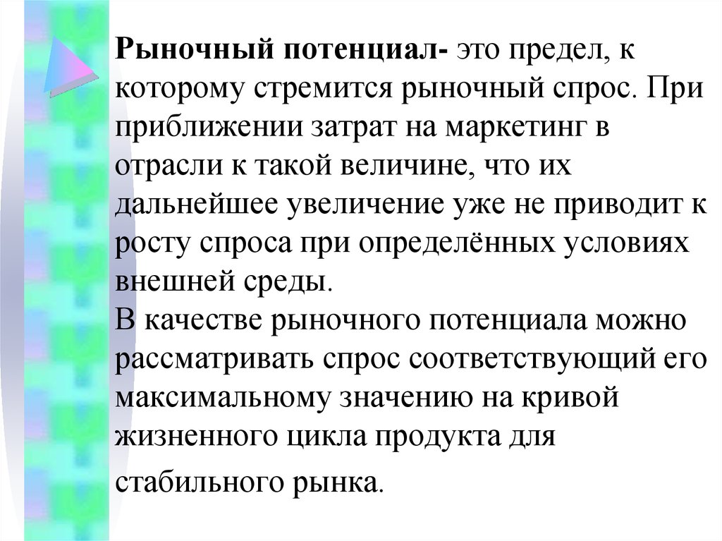 Рыночный потенциал предприятия презентация