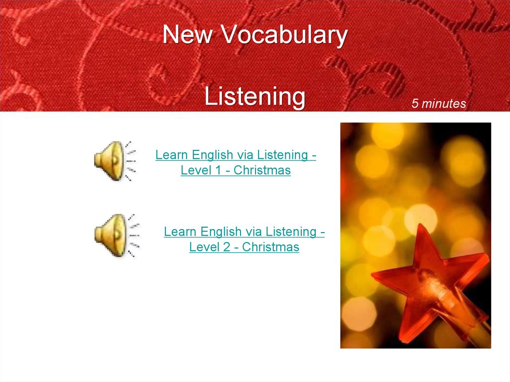 New Vocabulary Listening