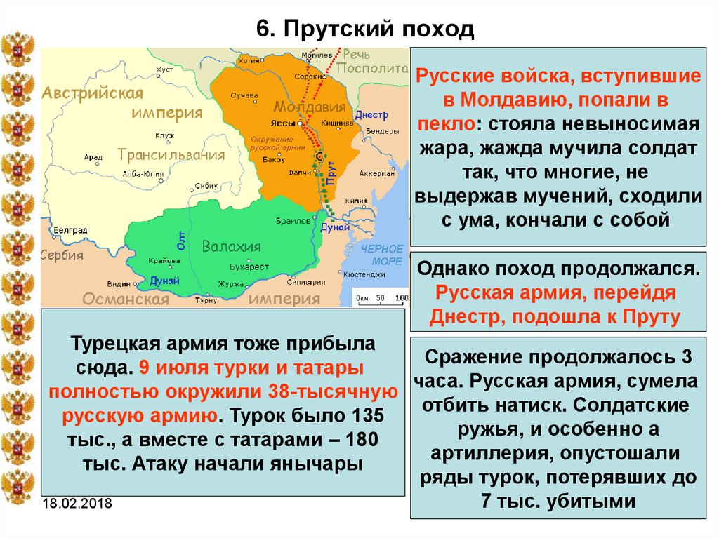 Какие последствия имел прутский поход. Прутский поход 1710-1711. 1710-1711 Русско-турецкая война карта. Прутский поход 1711 кратко. Русско-турецкая война и Прутский поход Петра.