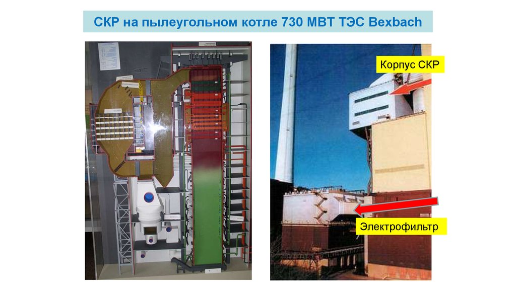 СКР на пылеугольном котле 730 МВТ ТЭС Bexbach