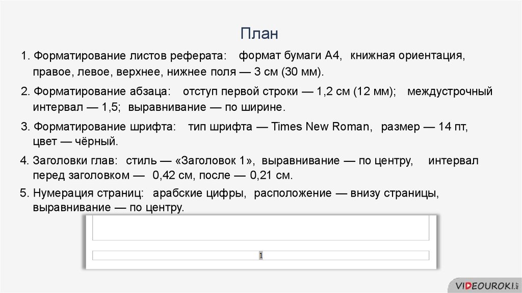 Формат текста