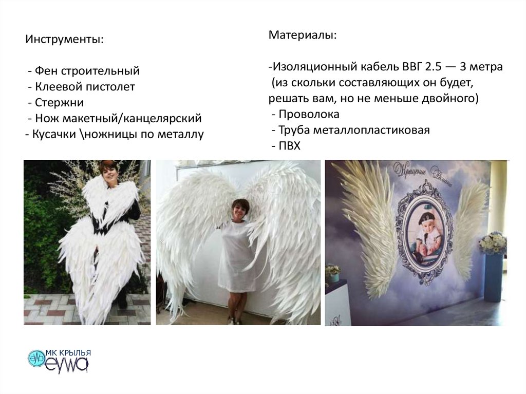 Крылья. Конструкции и виды крыльев. Варианты для фотосессий и фотозон ...