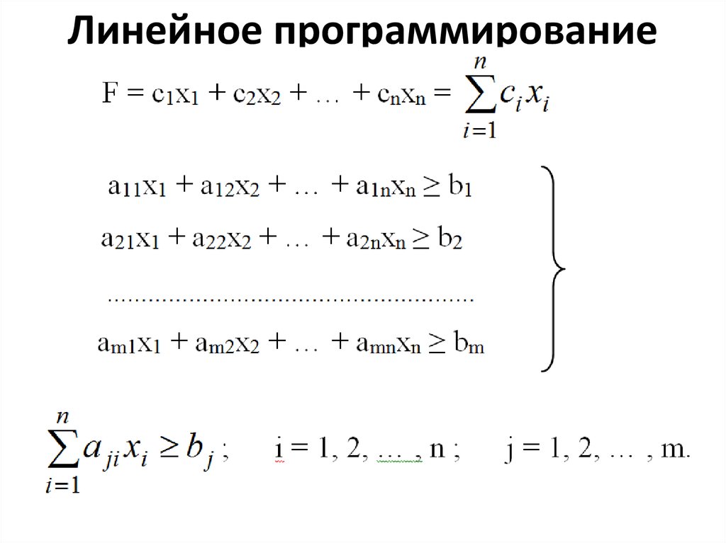 Линейное программирование