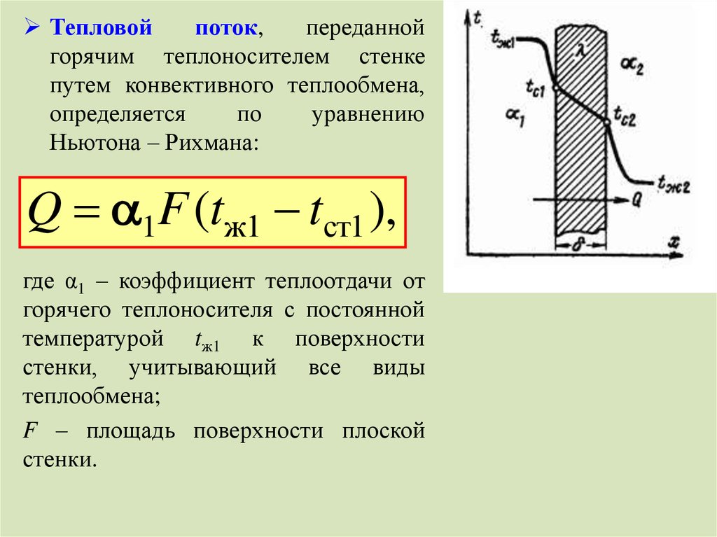 Численные методы теплообмена. Тепловой поток при конвективном теплообмене определяется по формуле:. Тепловой поток от вертикальной пластины. Тепловой поток трубы формула. Тепловой поток теплоотдача.