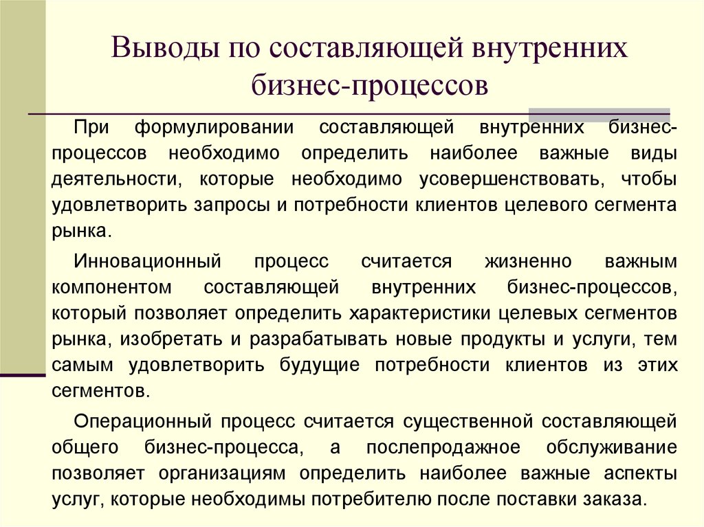 Внутреннее составляющее