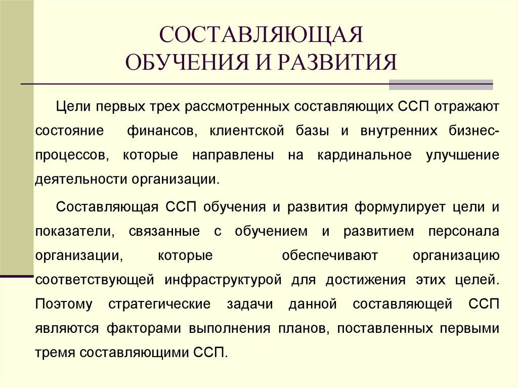 Составляющие образования