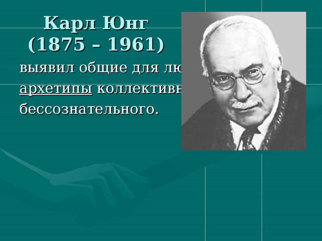 Юнг родился. Архетипы коллективного бессознательного.