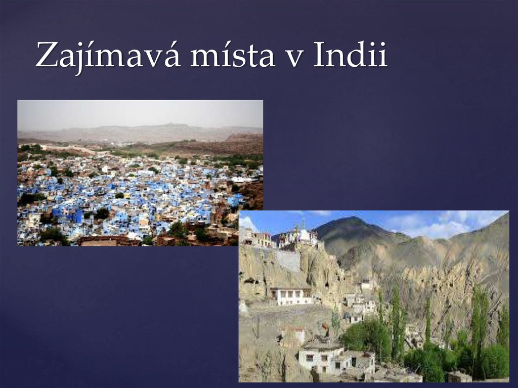 Zajímavá místa v Indii