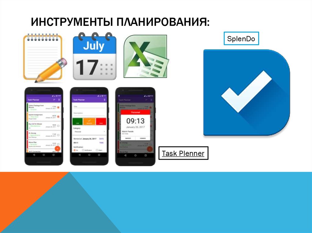 Плане инструмент. Инструменты планирования. Инструменты планирования в менеджменте. Инструменты тайм менеджмента для планирования. Инструменты личного планирования.