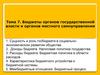 Бюджеты органов государственной власти и органов местного самоуправления