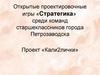 Открытые проектировочные игры «Стратегика» среди команд старшеклассников города Петрозаводска Проект «Кали2лички»