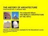 The world’s architecture of the 1870’s