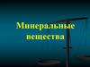 Минеральные вещества