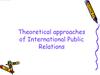 Theoretical approaches of International Public Relations