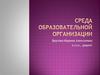 Среда образовательной организации