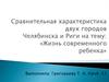 Сравнительная характеристика двух городов Челябинска и Риги на тему: «Жизнь современного ребенка»