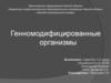 Генно-модифицированные организмы