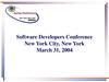 Software Developers Conference New York City