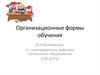 Организационные формы обучения