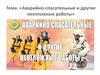 Аварийно-спасательные и другие неотложные работы