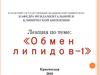 Обмен липидов-1