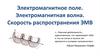 Электромагнитное поле. Электромагнитная волна. Скорость распространения ЭМВ
