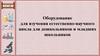 Оборудование для изучения естественно-научного цикла для дошкольников и младших школьников
