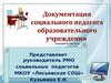 Документация социального педагога образовательного учреждения (примерный перечень)