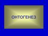 Онтогенез. Типы онтогенеза