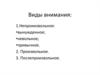 Виды внимания