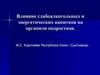 Влияние слабоалкогольных и энергетических напитков на организм подростков