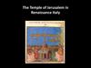The Temple of Jerusalem in Renaissance Italy
