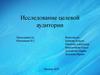 Исследование целевой аудитории