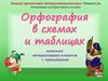 Орфография в схемах и таблицах. Комплект интерактивных плакатов с тренажёрами