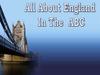 All about england in the ABC