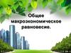 Общее макроэкономическое равновесие