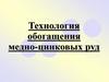 Технология обогащения медно-цинковых руд