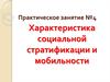 Характеристика социальной стратификации и мобильности