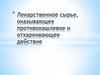 Лекарственное сырье, оказывающее противокашлевое и отхаркивающее действие