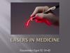 Lasers in medicine