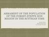 Armament of the population of the forest-steppe don region in the Scythian time - Bunina