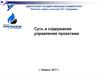 Суть и содержание управления проектами