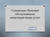 Социально-бытовое обслуживание инвалидов. Виды услуг