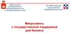 Микрозаймы с государственной поддержкой для бизнеса