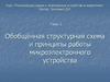 Обобщённая структурная схема и принципы работы микроэлектронного устройства