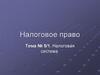 Налоговая система