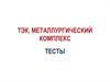 Тесты. ТЭК, металлургический комплекс