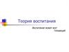 Теория воспитания